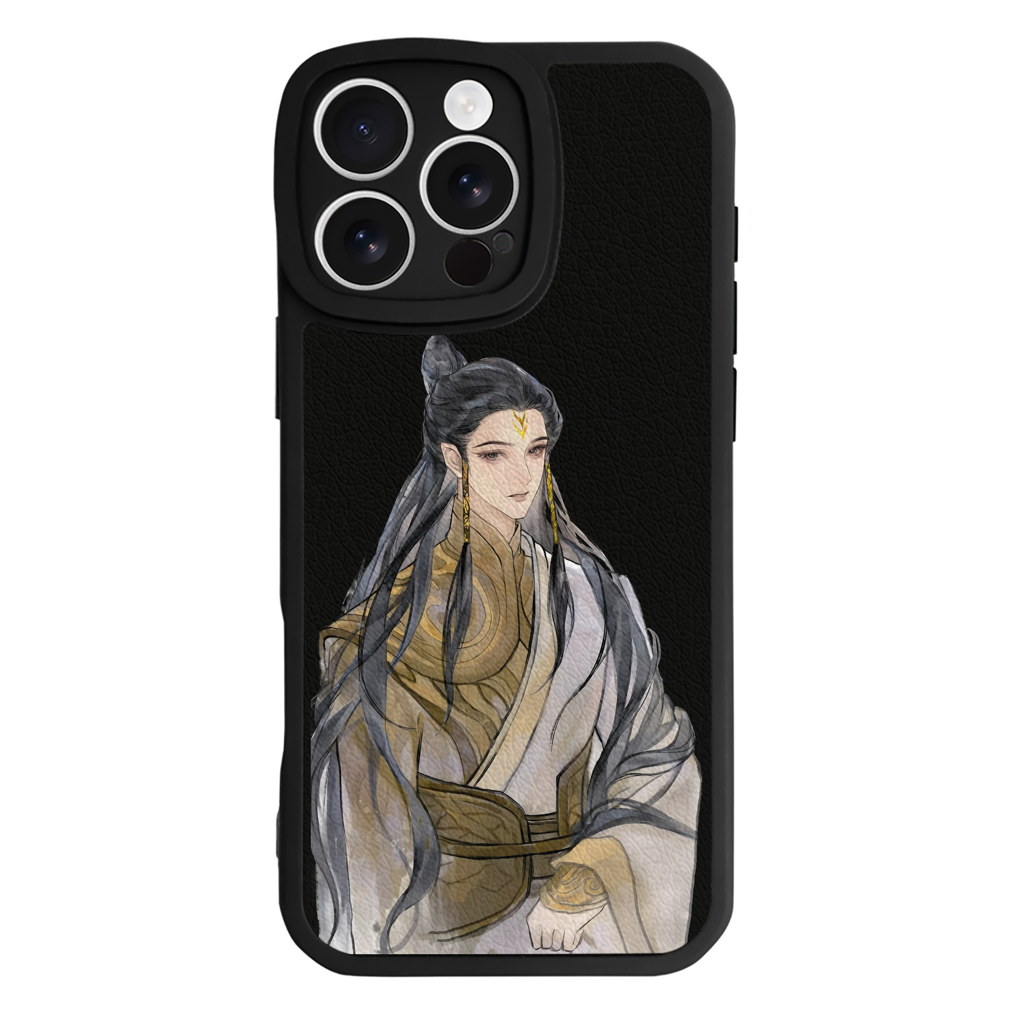 （画像用） Ne Zha 2 ナタ 魔童の大暴れ 【iPhone 16シリーズ対応】シリコンスマホケース（レザー調） 材質：シリコン